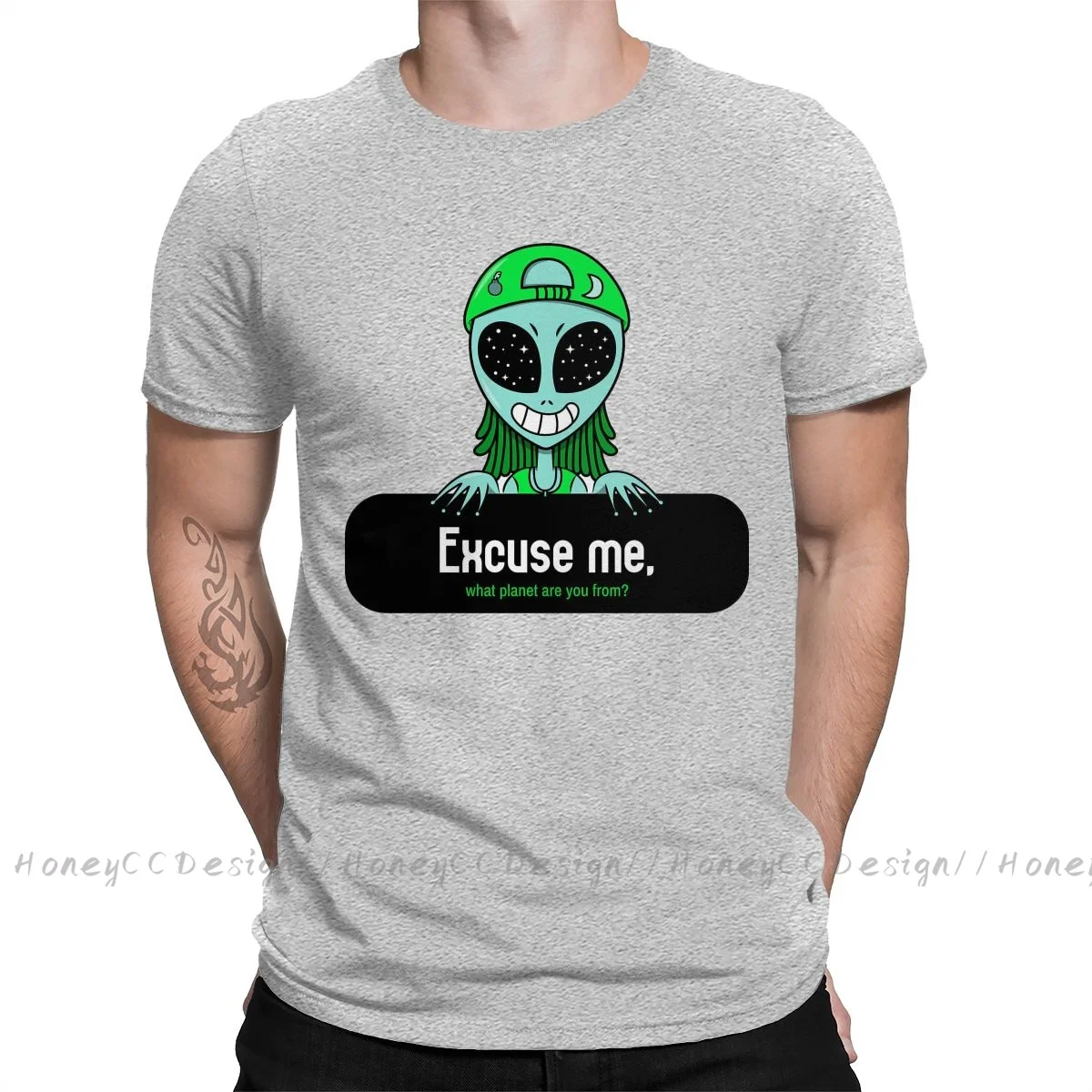 Moda Uomo Abbigliamento Hose Me, What Planet Sei Da T-Shirt Summer O Neck Shirt Manica Corta Plus Size