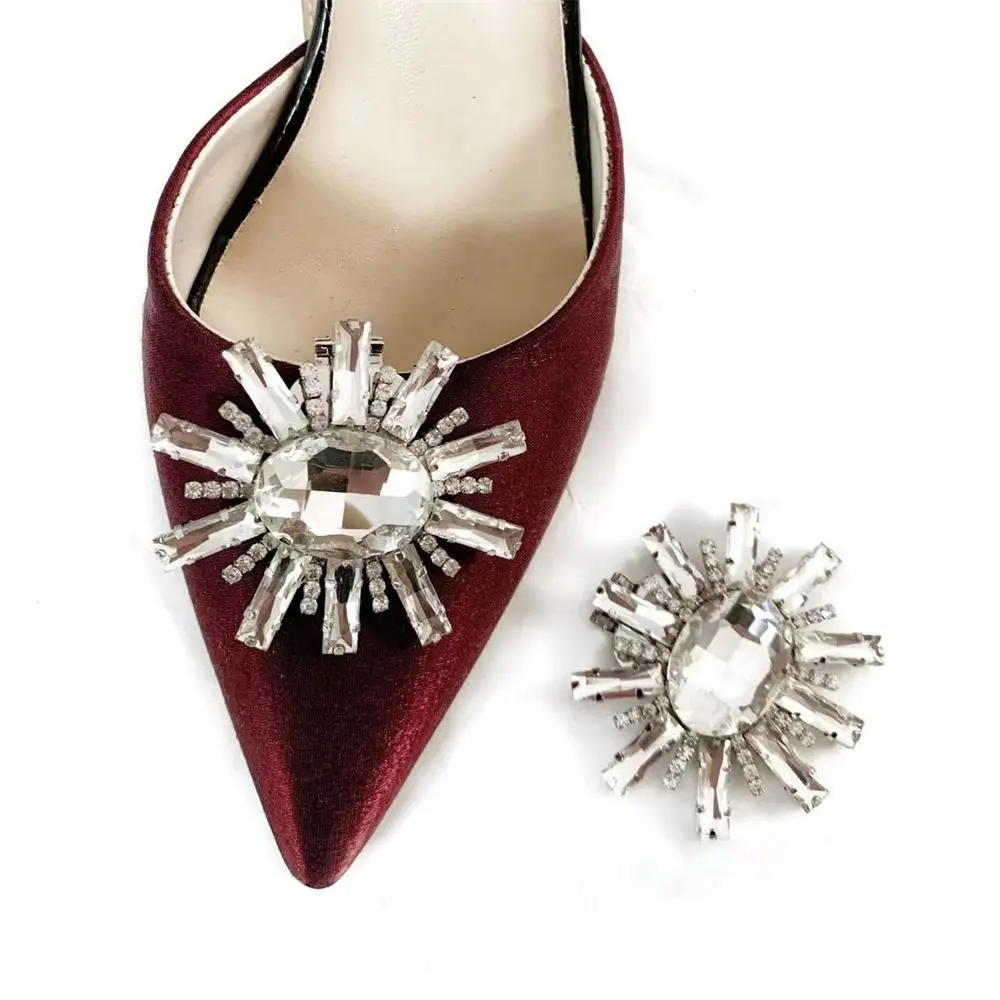 1 Stück mehrere Stile Dame Schuh clips Hochzeit Braut Schuhe Dekoration Frauen High Heel Charms Strass Kristall Schuhe Dekorationen – Detail 2