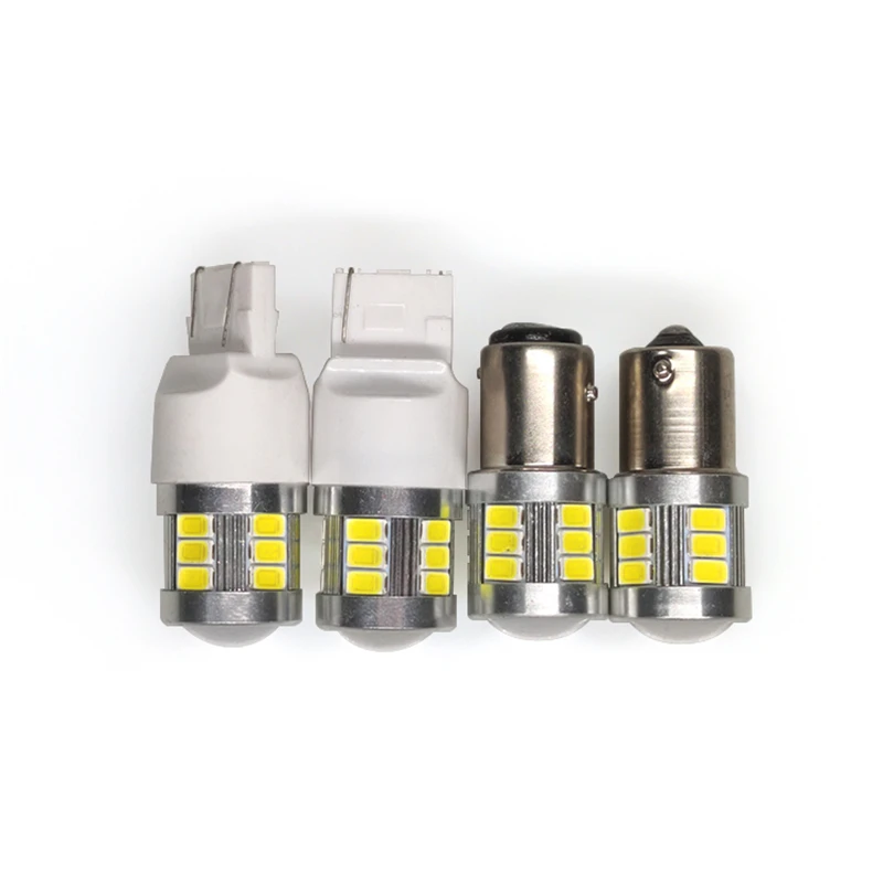 

2 шт., светодиодные лампы T20 BAY15D 1156 1157 P21W BA15S 7440 7443 W21W P21/5W W21/5W 12-18 в