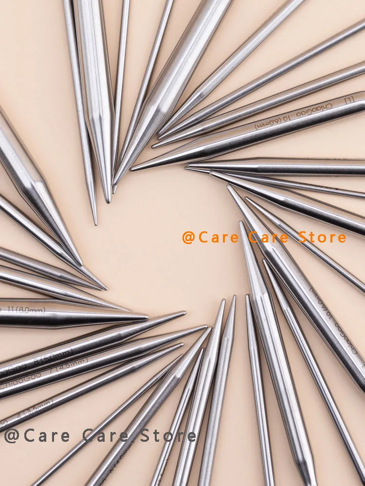 1 쌍 3 인치/8cm ChiaoGoo 트위스트 레이스 팁 프리미엄 스테인레스 스틸 교체 가능한 뜨개질 바늘 ChiaoGoo 뜨개질 스포크 도구