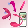 Combo Wireless Bluetooth G Spot Dildo APP Vibrator for Women  3 in 1 Sucker Clitoris Remote Control Wearable Panties Sex Toys 1