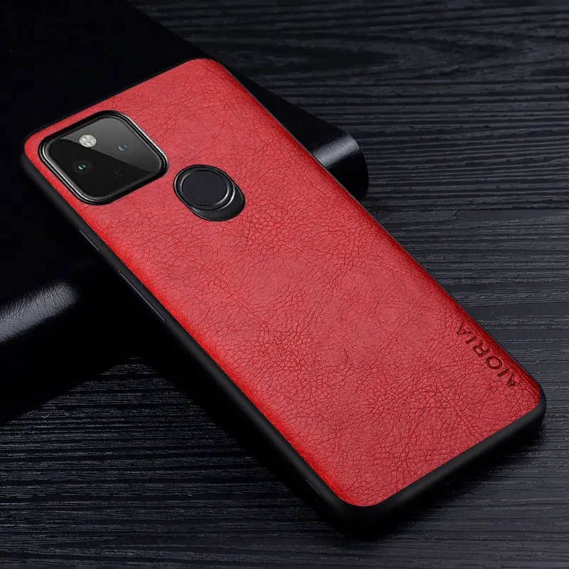 Premium Litchi Leather Case - Elegant Business Style Protective Back Cover