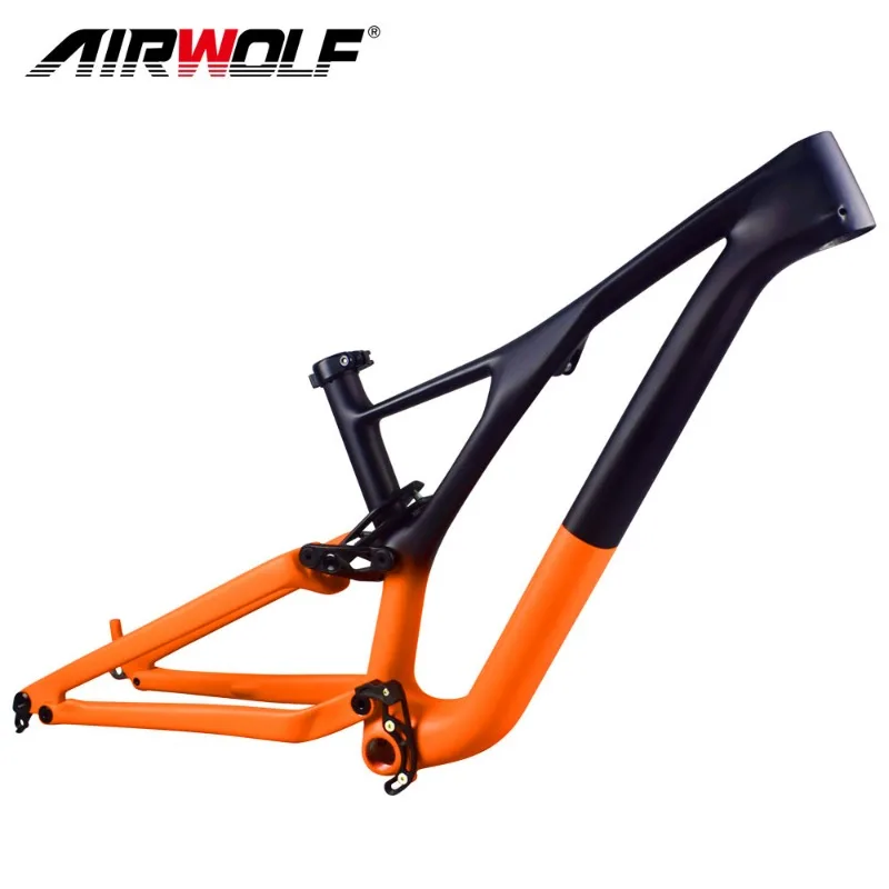 Airwolf T1100 Full Suspension Carbon Mountain Bike Frame Travel Boost 148*12Mm 29Er Mtb Xc Trail Frame Max Tire 3.0