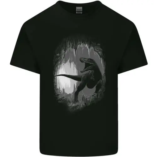 thumbnail image 1 of Camiseta de algodón para hombre con diseño de dinosaurio T-Rex, 1 of 4