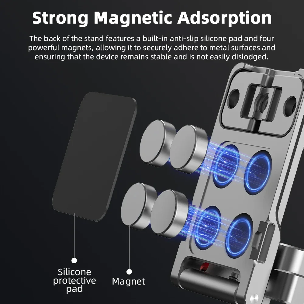 BRDRC Magnetic Stand Base For DJI Osmo Pocket 3 Cycling Photography Vlog Multi-function Holder Adapter For Pocket 3 Accessories