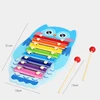 Montessori Wooden 8 Tones Multicolor Xylophone Wood Musical Instrument Toys For Baby Kids Puzzles Early Learning Games 6