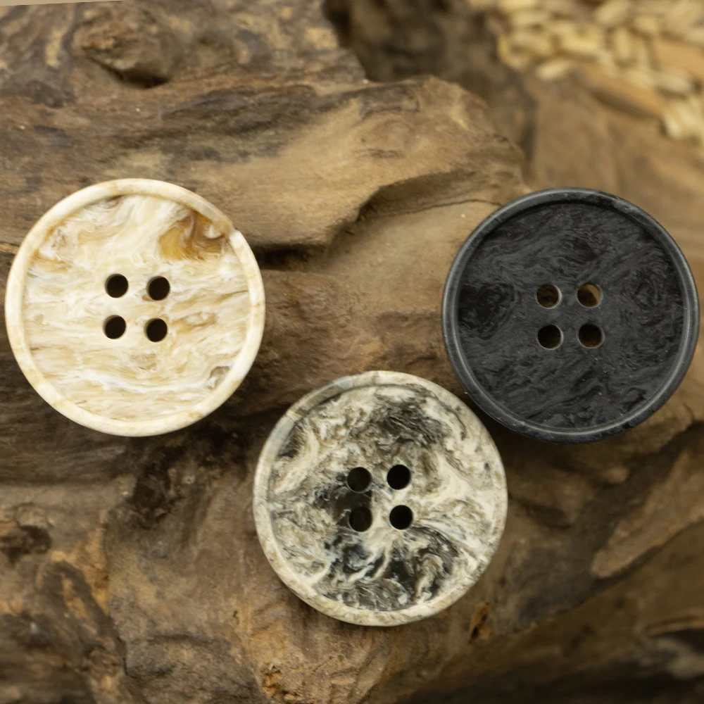 

10pcs Imitation Marble Suit Cardigan Polyester Suit Pants Coat Buttons For Clothing Sewing Accessories Casual Windbreaker Button