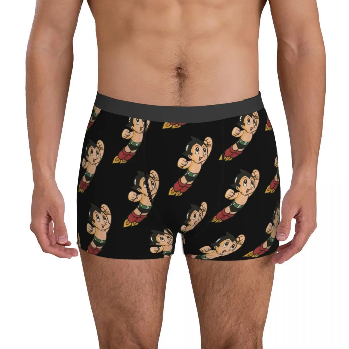 Astro Boy Underpants Breathbale Panties Male Underwear Print Shorts Boxer Briefs