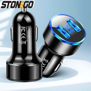Caricabatteria per auto One Tow Due accendisigari Caricatore super veloce Adattatore per auto QC3 1A Ricarica rapida USB