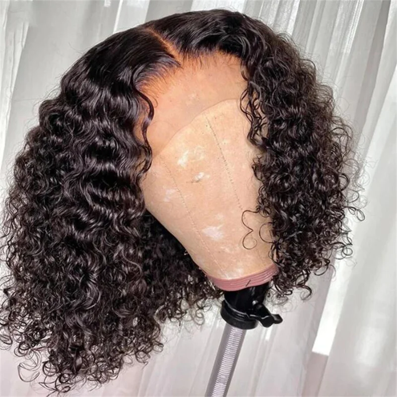 natural-black-soft-short-bob-kinky-curly-180density-lace-front-wig-for-black-women-babyhair-preplucked-heat-resistant-glueless