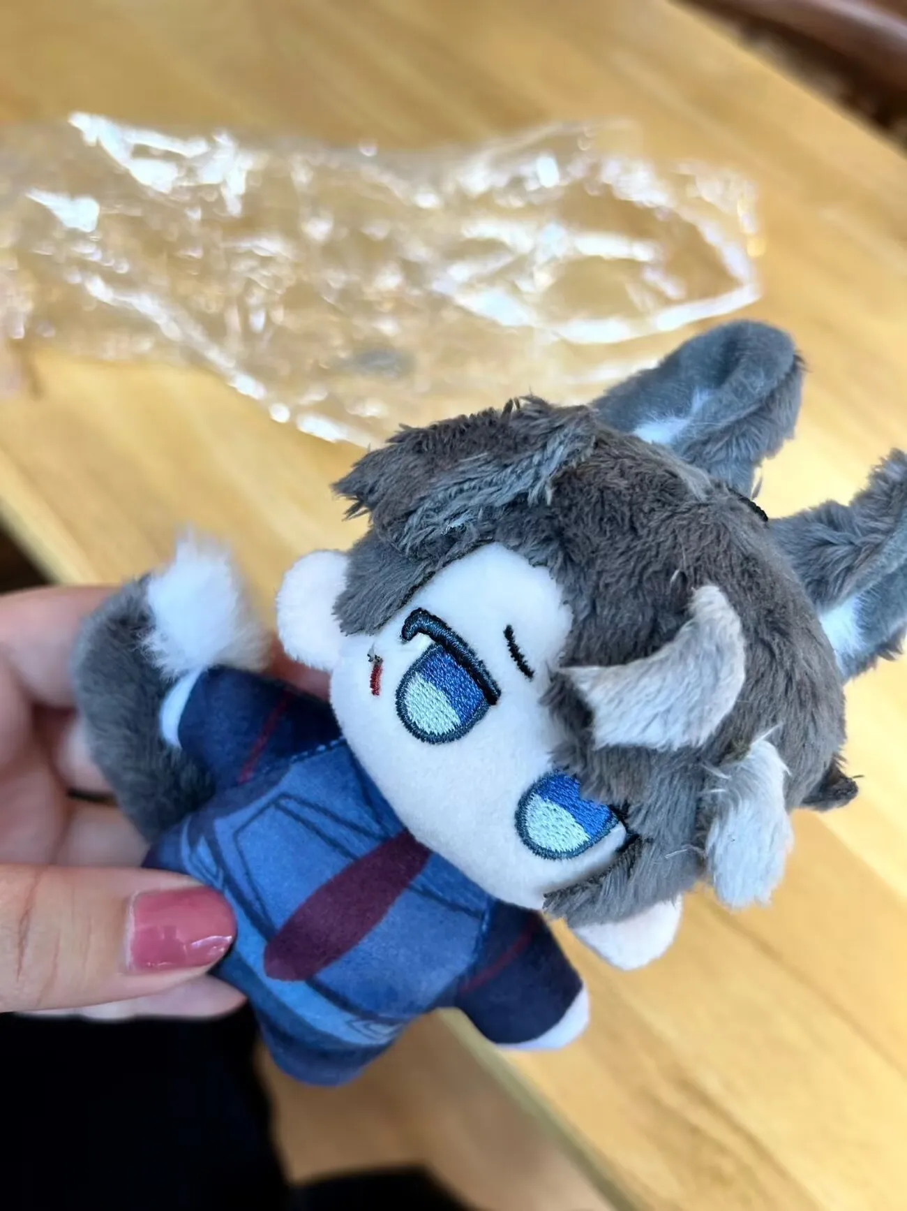 Wriothesley Genshin Impact Cosplay Anime Cute Printing Body Cotton Padding 10CM Plush Doll Pendant Backpack Keychain Car Plushie