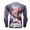Rash Guard Jiu Jitsu T-shirts+Pants Sets Rashguard For Men Kickboxing Perspiration Gym Training MMA Boxing Kit Muay Thai T-shirt 2