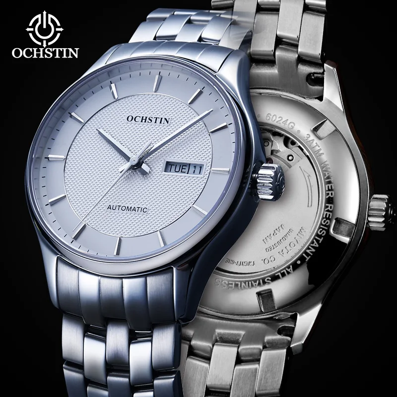 OCHSTIN new 2024city urban series business light luxury automatic mechanical movement watch men's mechanical watches