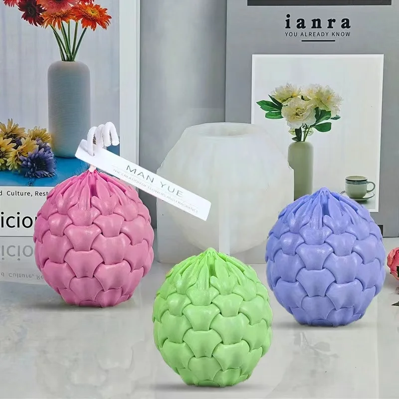 

Flower Bud Candle Mold DIY Epoxy Resin Gypsum Aromatherapy Pouring Silicone Mold Home Decoration Ornaments