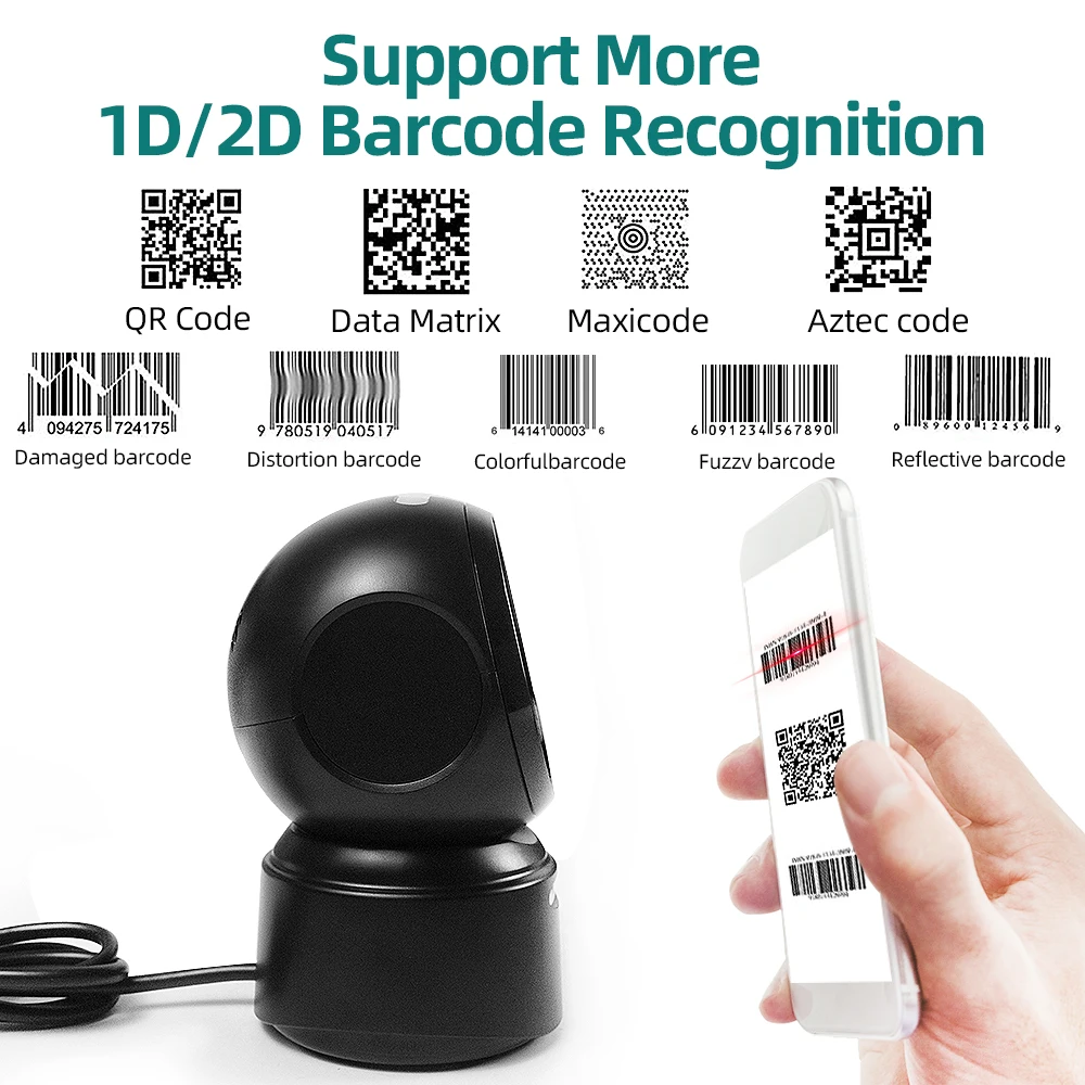 High-speed Barcode Scanner Image Platform Desktop Scanner 1d
