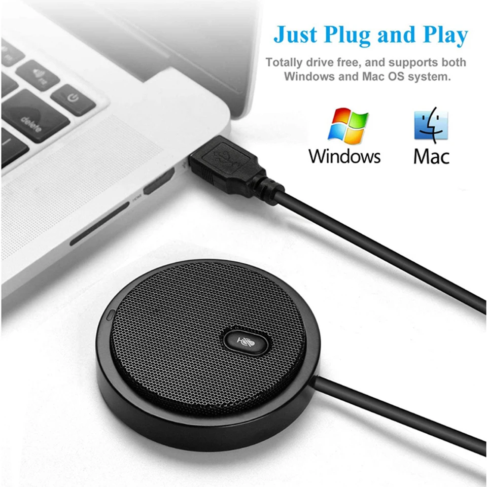 Runpu RP-M10S USB všesměrový kondenzátorový mikrofon pro konference - Image 5