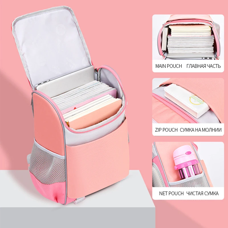 OYIXINGER Primary School Children's Schoolbag Nylon Large Capacity Backpack Boys And Girls Satchel High Quality Multi-color Bags