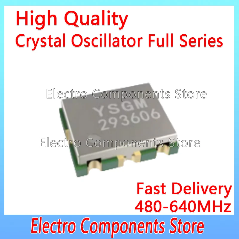 YSGM050608 480-640MHz Communication VCO Voltage Controlled Oscillator 8dBm 7mm*9mm*2mm 50&Omega; SMD 050608 17mA