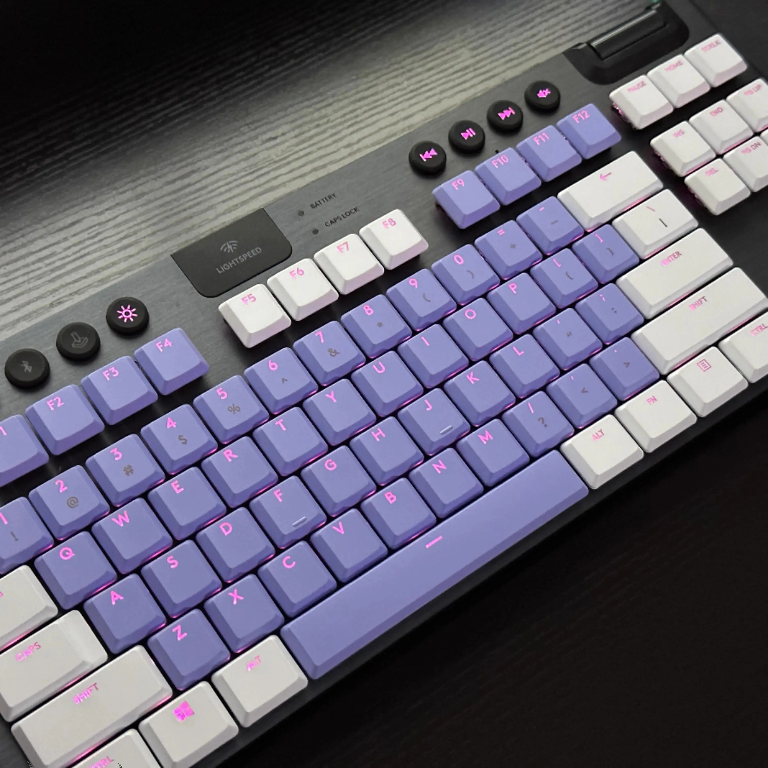 RGB 기계식 키보드 백라이트 키캡, 111 키 커스텀 샤인 스루 키캡, 로지텍 G813, G815, G913, G915, TKL 교체용