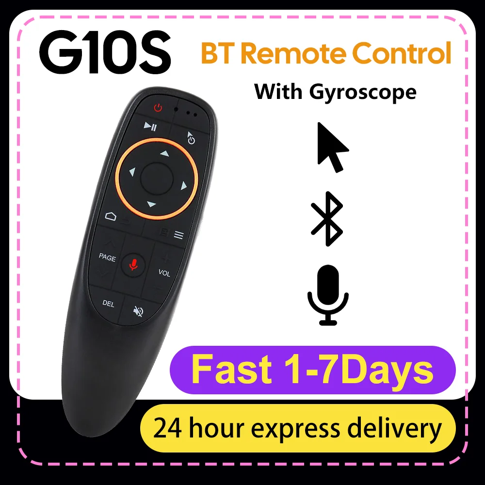 Backlit Wireless Air Mouse with Voice Control and Gyroscope