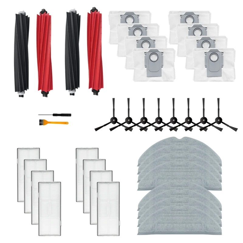

Vacuum Cleaner For Roborock S8 Pro Ultra S8 S8 Accessories Main Side Brush Mop Cloth Robot