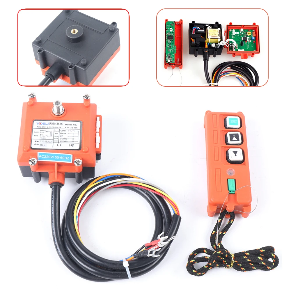 Control Transmitter Radio Remote For Crane 100m Controller Suitable For Miniature Electric Hoist And Winch - 2