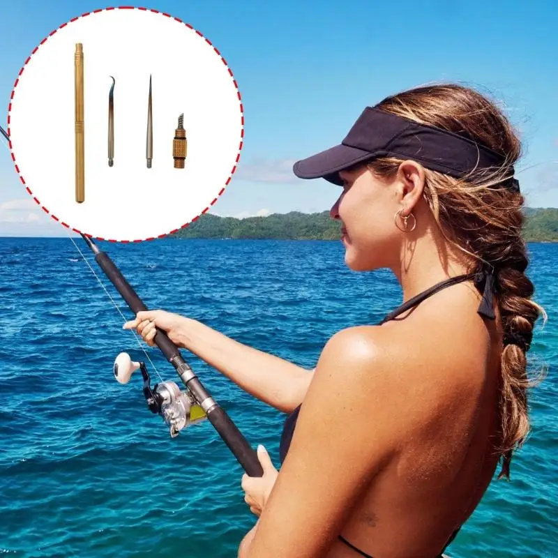 Multifunktionales Fliegenbindungsstift professionelle Fliegenbindungsgetriebe Accessoires Lure Making Set tragbare 69HD – Detail 10