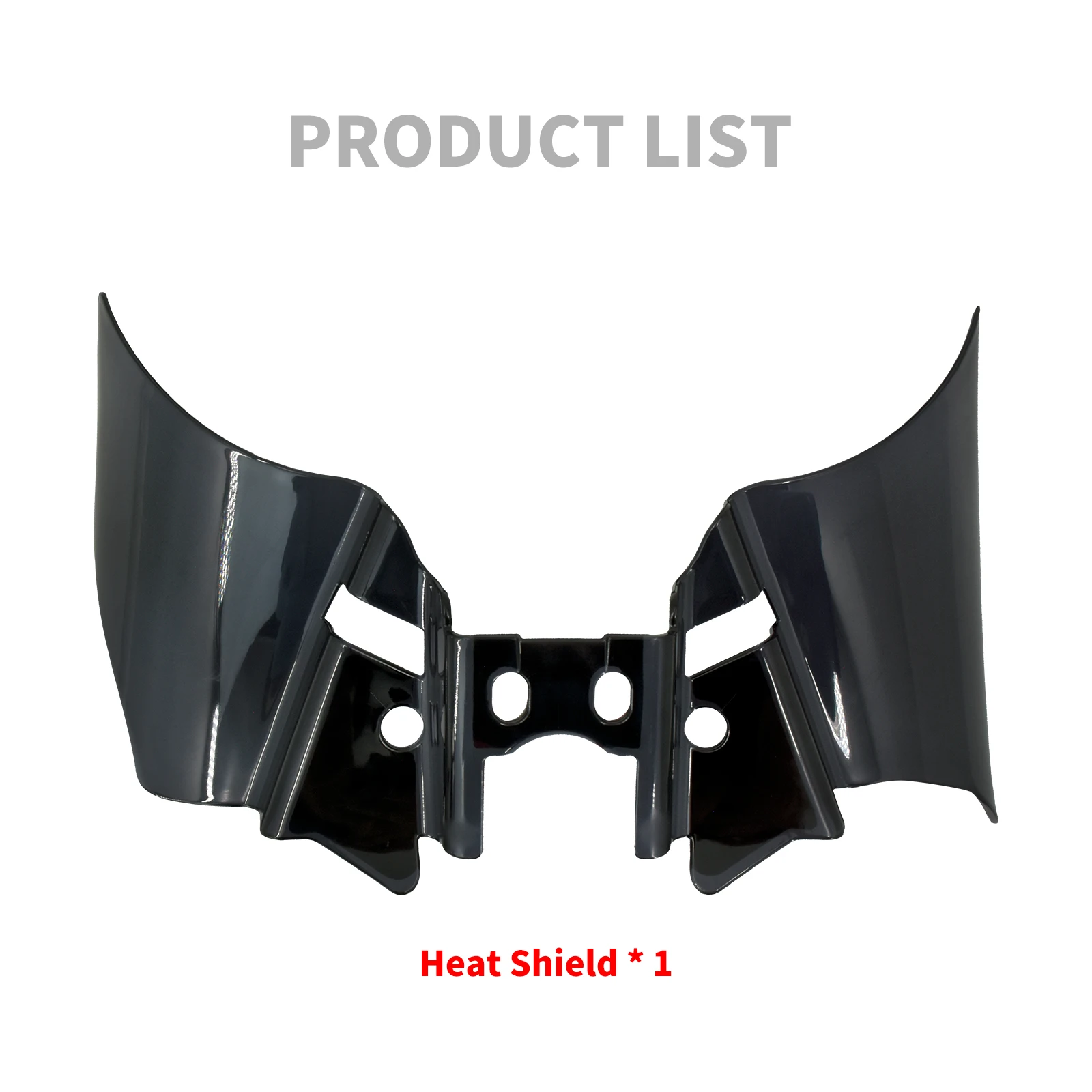 オートバイ ABS サドルシールドヒートディフレクターブラック