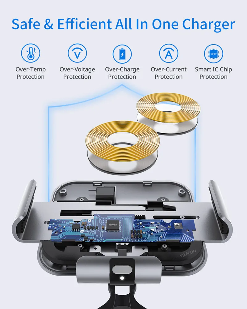 15W Wireless Charger Stand Holder Dual Coil Faltbare PH Auto Schnellladestation für Samsung Galaxy Z Fold 4 3 2_voghion.com