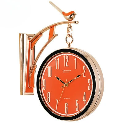 

Светодиодные часы Doubleside, кварцевые настенные часы, домашний декор, домашний декор, флип-часы, настенные часы, мебель