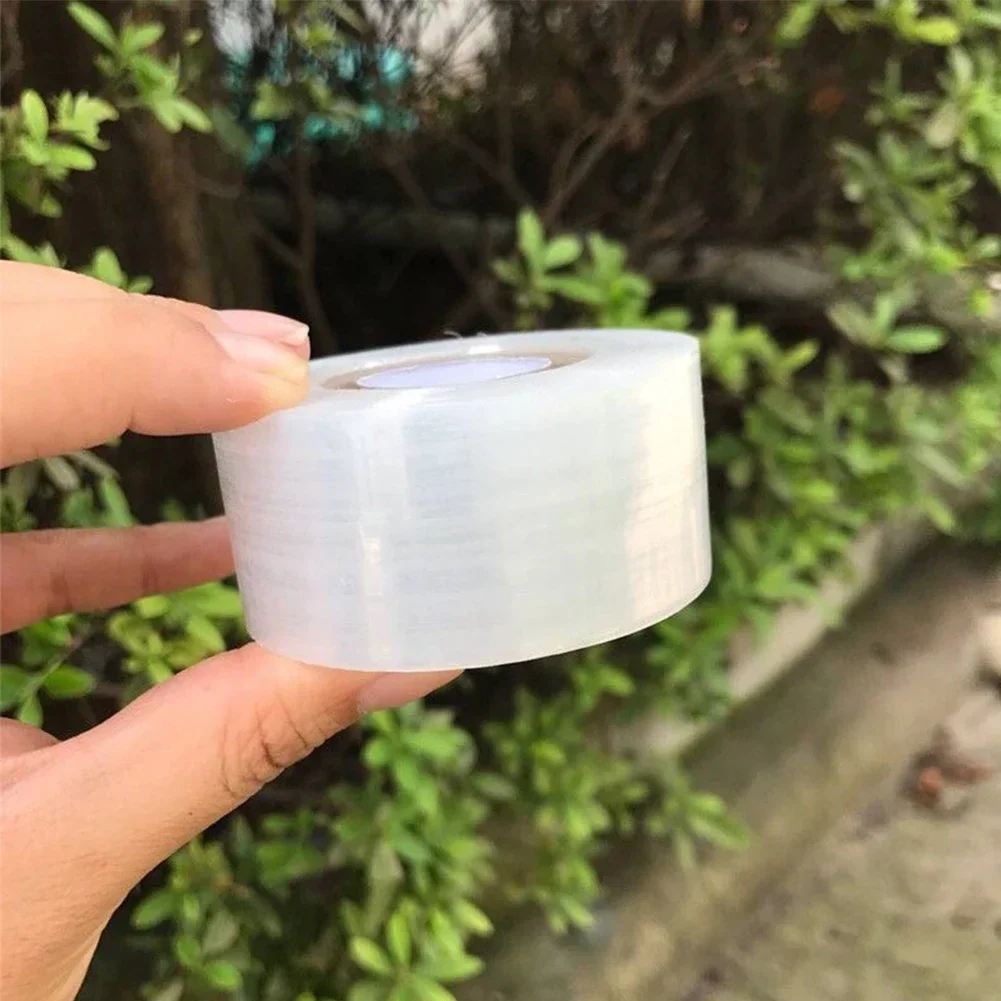 Nursery Grafting Tape 2-5cm*100m Stretchable Self-Adhesive Degradable Parafilm Plant Tape Pruning Grafting Transparent