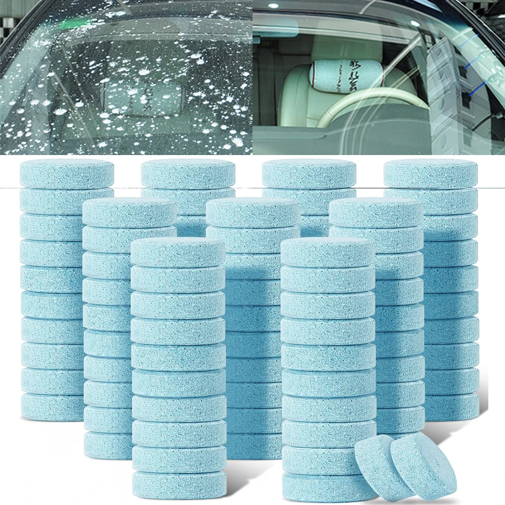 100 Pieces Car Windshield Glass Concentrated Washer Tablets Solid Car