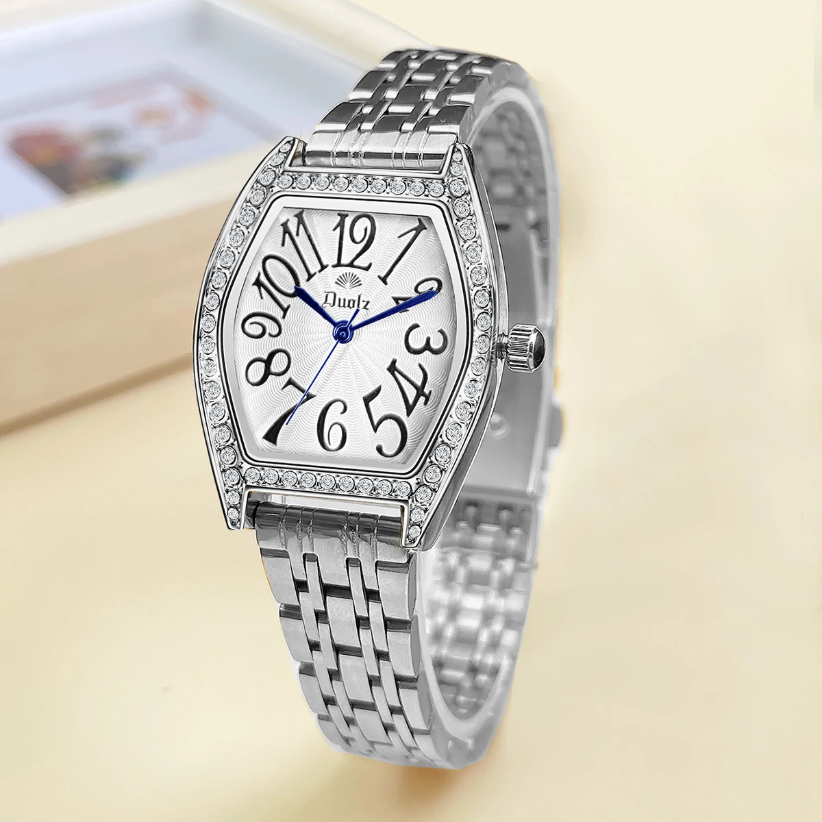 ساعة نسائية بسيطة بحزام فولاذية ، أزياء كلاسيكية ،...