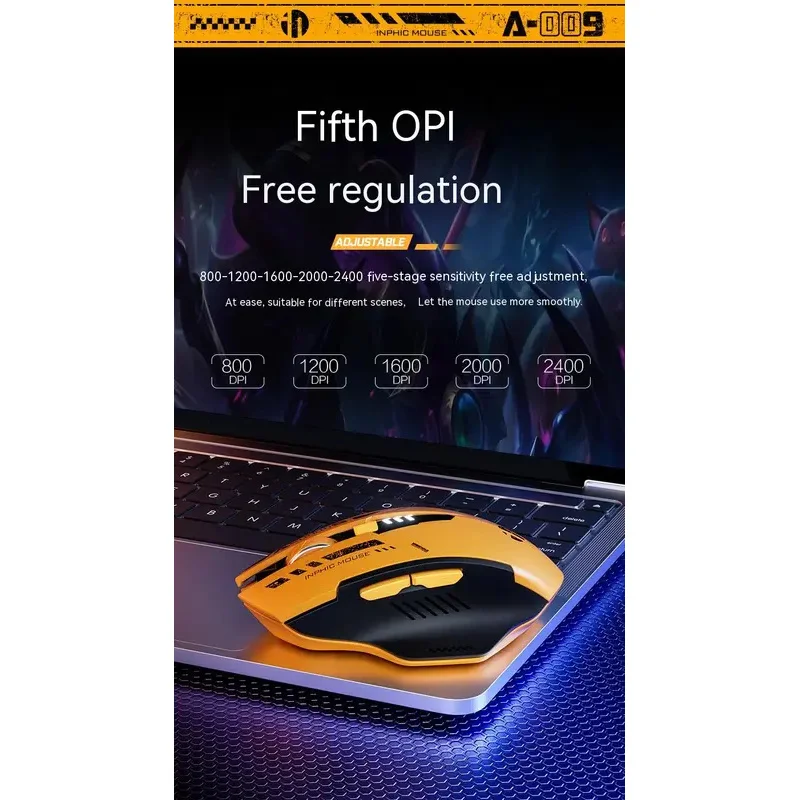 2026 NEW A9 2.4G Bluetooth wireless silent mouse mecha style mechanical feel For Pc Gamer Office Computer Laptop Accessories Ma