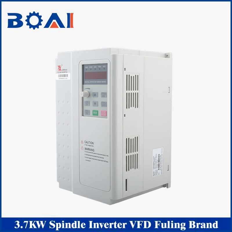 

3.7KW VFD Spindle Inverter Fuling Brand CNC Router Parts 220V/380V