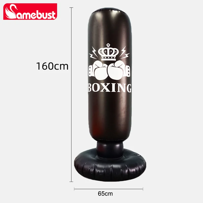 Camebust Inflatable Punching Boxing Bag Bounce Back for Sports Inflatable Boxing Equipment for Daily Relax