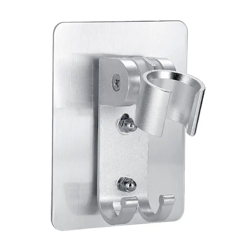 Wall Gel Mounted Shower Head Stand Bracket Holder Hand Held Bathroom Shower Head Fitting Portable Bathroom Accessories