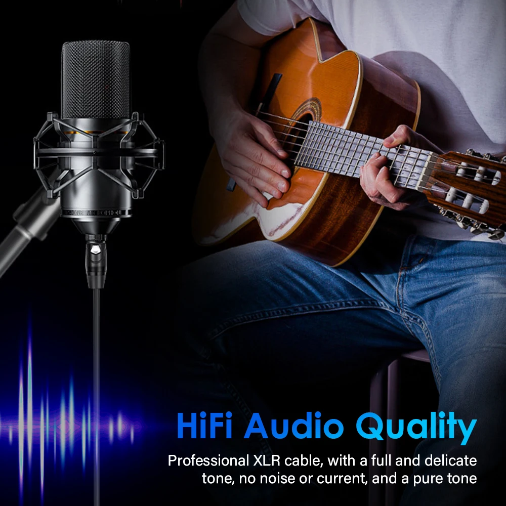 Premium 1/4 Inch TRS to XLR Female Balanced Audio Cable for Professional Instruments and Studio Equipment