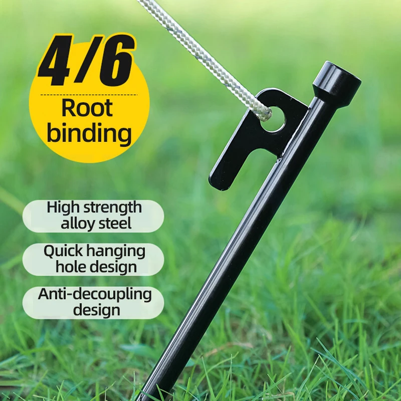 

20CM/30CM Tent Ground Nails Fixed Ceiling Ground Dings Tent Ground Nails Beach Camping Outdoor Windproof Nails Steel