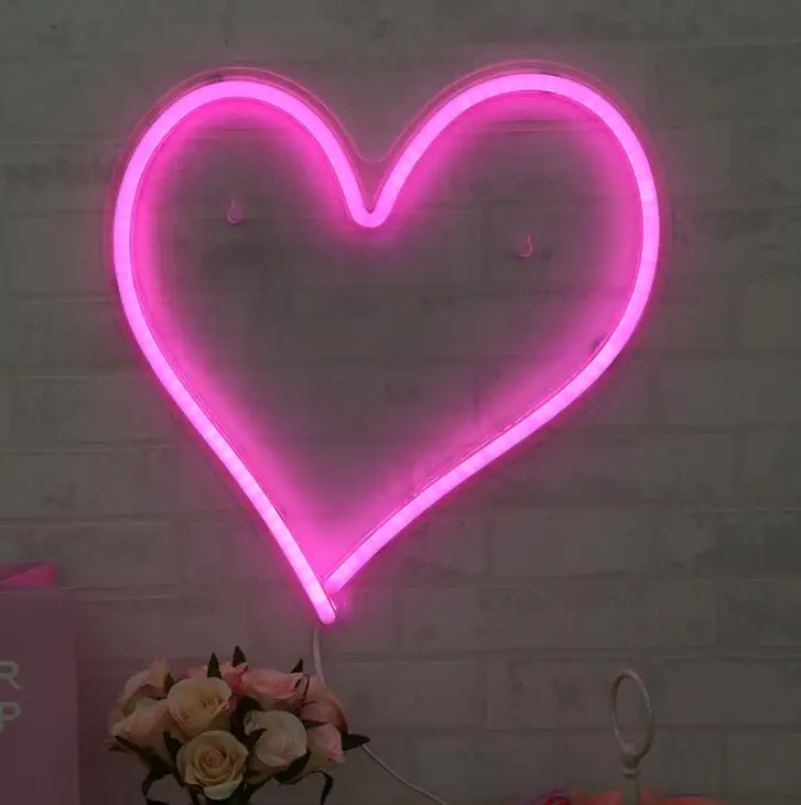 

Acrylic neon light LED love decorative light night light
