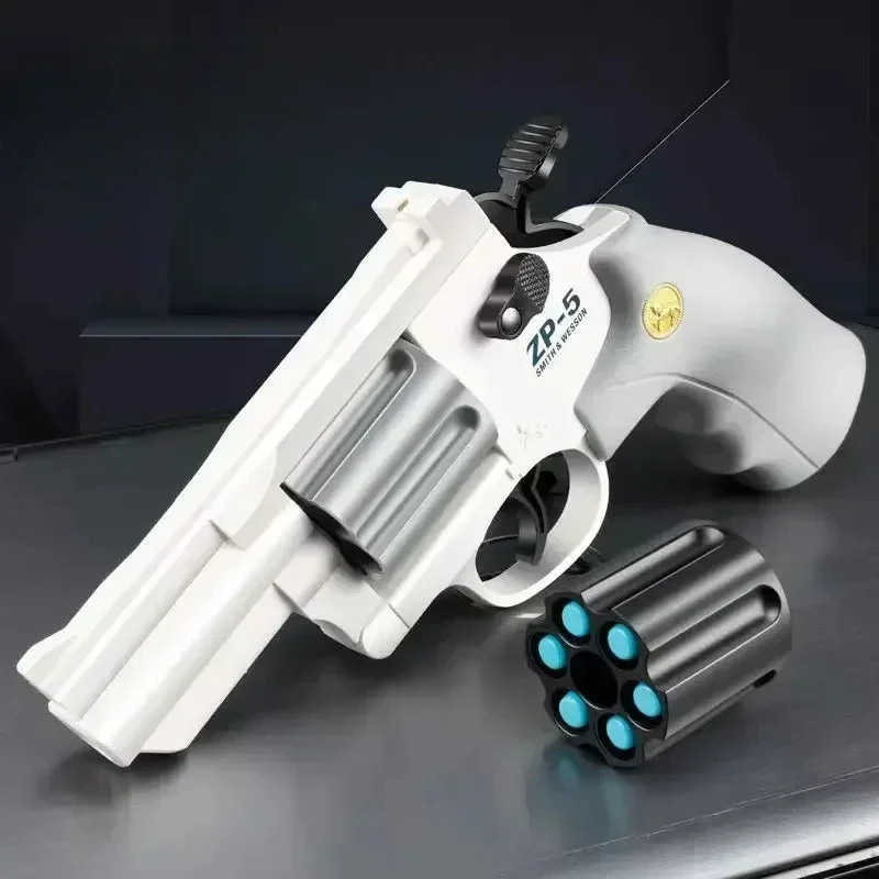 ZP5 Revolver Launcher Soft Dart Bullet Manual Toy Gun CS Weapon Outdoor Game Airsoft Shooter Pistol For Boys Birthday Gift 3