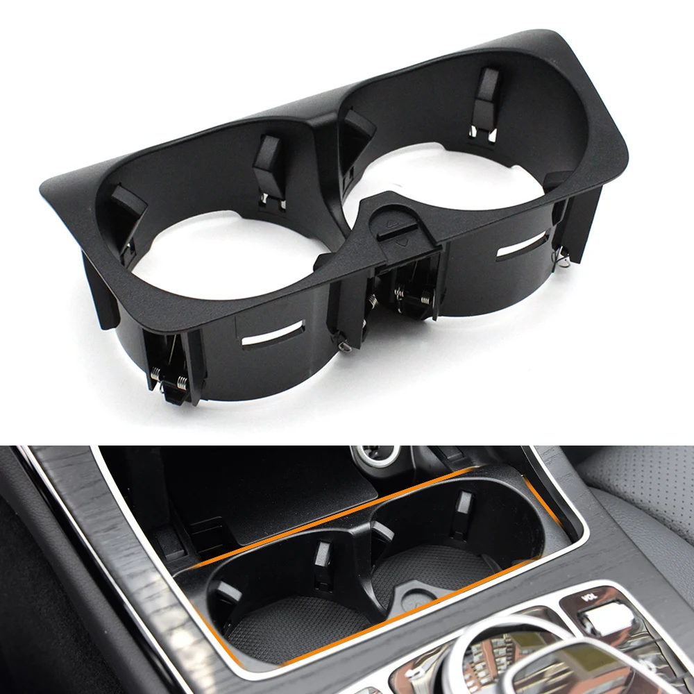 Car Center Console Water Drink Cup Holder Insert Panel For Mercedes
