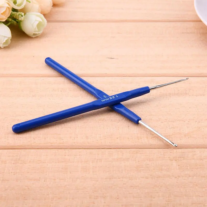 금속 크로셰 후크 레이스 뜨개질 바늘, DIY 수공예, 작은 크로셰, 고급 양모 뜨개질 바늘, 0.6-1.75mm, 세트당 8 개