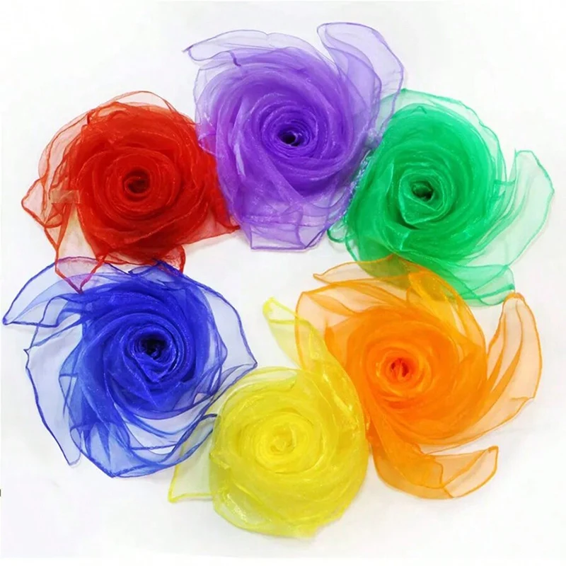 Artistic Gymnastics Ribbon No Fading Dance Sports and Fitness Shaping Sporting Goods Solid Color Scarves Performance Props TMZ