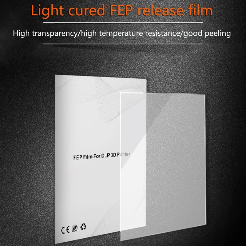 화성/HALOT-ONE LCD SLA DLP 3D 프린터용 5PCS FEP 필름 이형 필름, 200x280x0.15mm