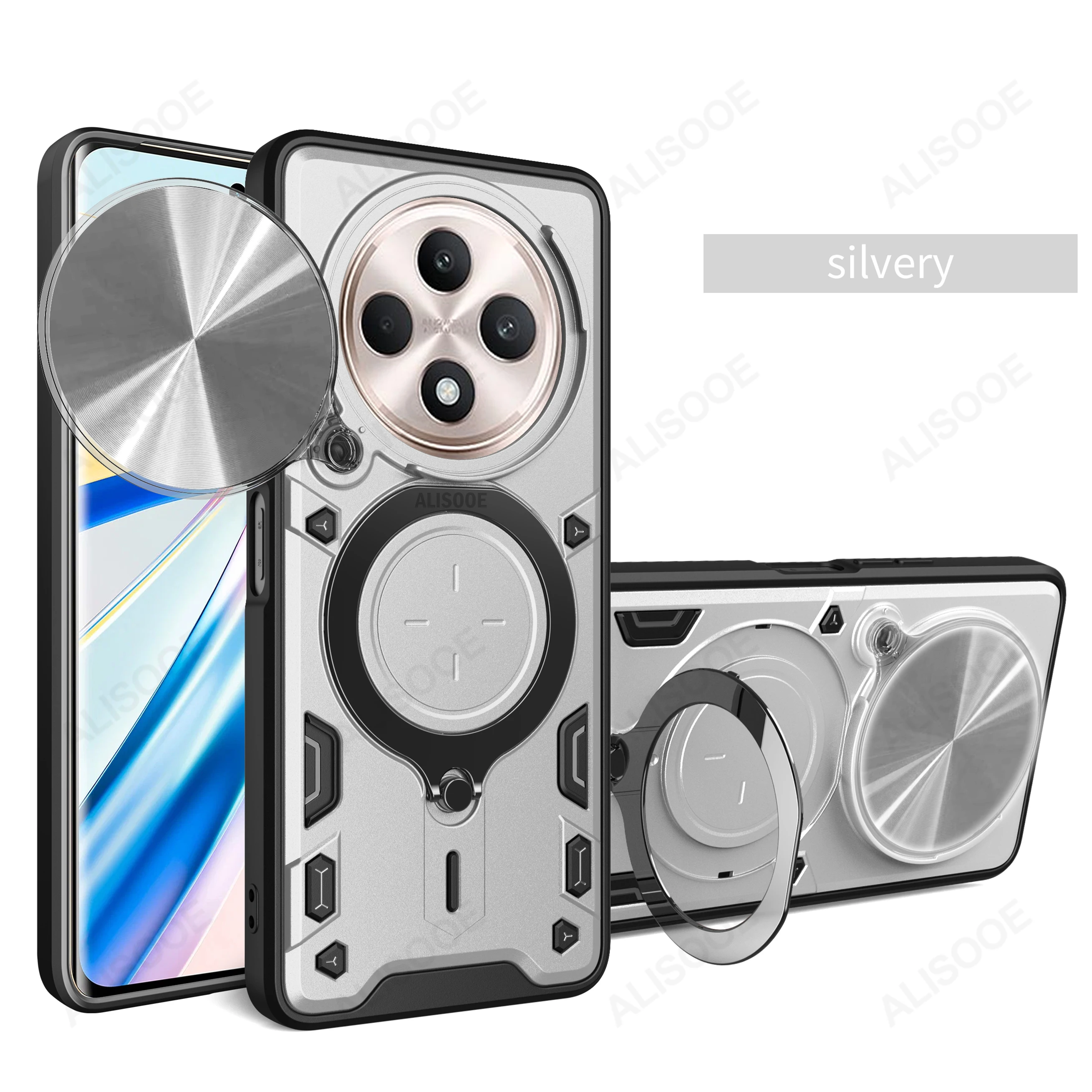 Slide Camera  with Ring Stand for 5G Shockproof Phone Protection