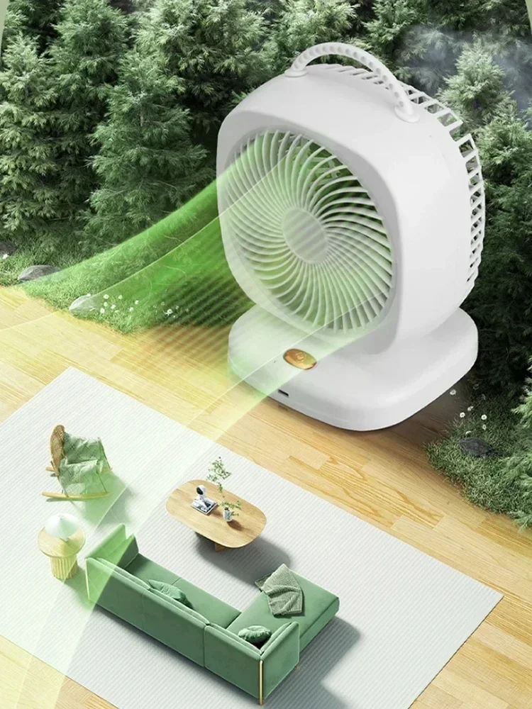 Description Picture 4 of itemPortable rechargeable mini fan, strong wind, small, desktop, office, home