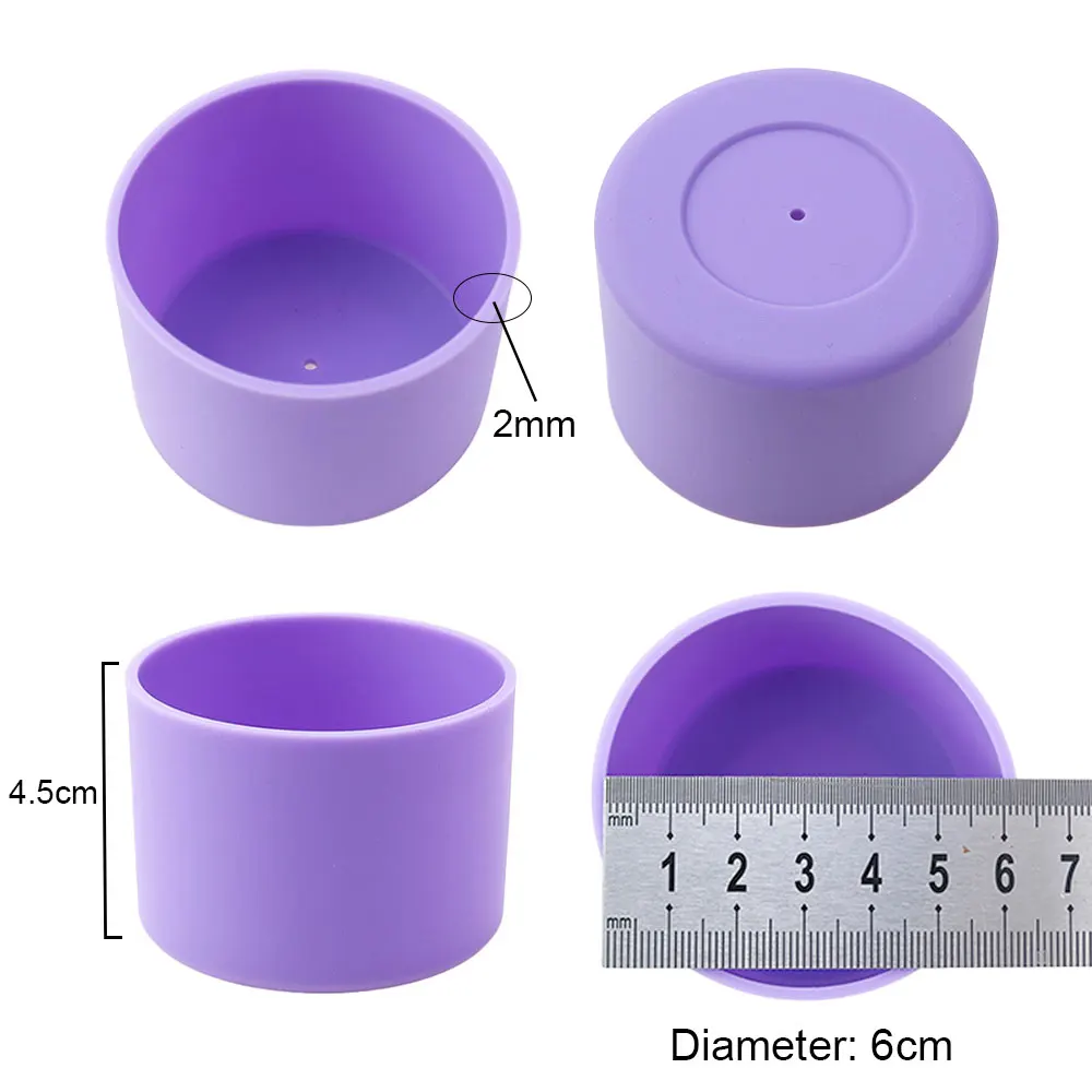 17 Colors 6.0CM Silicone Anti Slip Cup Bottom Cover 60MM Heat Insulation Bottom Cover Bottle Cover Cup Cover Silicone Base