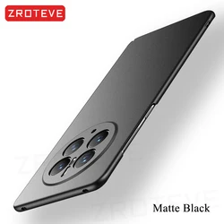 Ultra Slim Matte Hard Case - Zroteve Protective Cover for Mate 50 Pro (Matte Black)