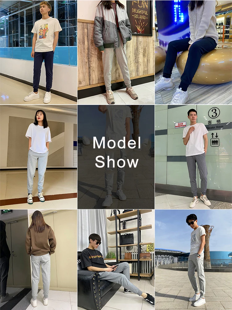 Sport jogging trousers Spring Autumn Men's Sweatpants Zip Pockets Sportswear/Homewear Comfortable Cotton Jogger Pants